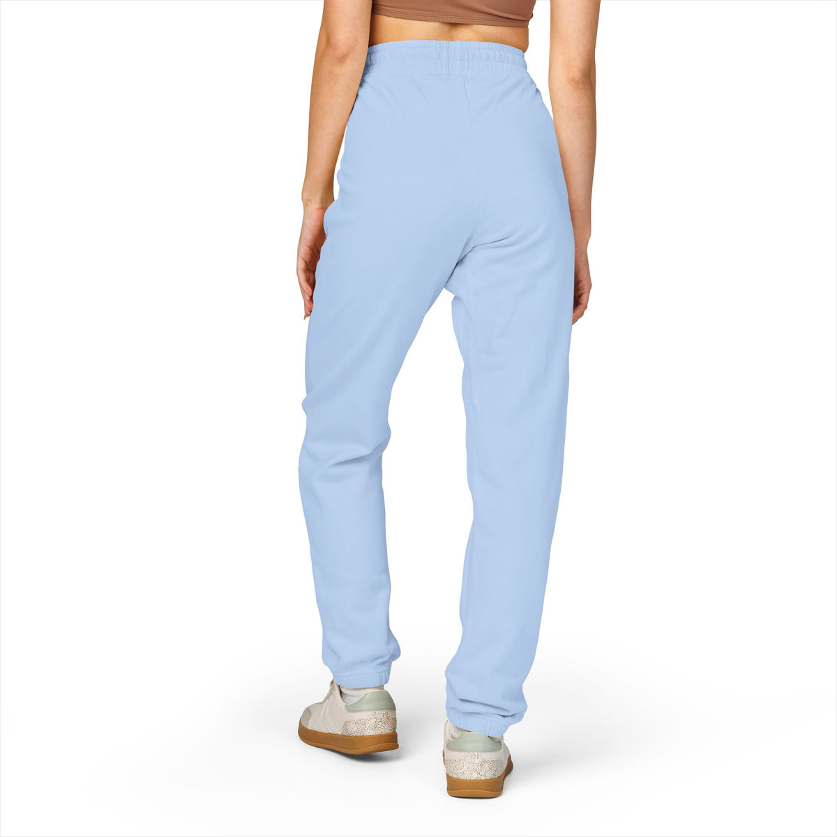 Garment-Dyed Fleece Sweatpants — Minimal Embroidered Joggers