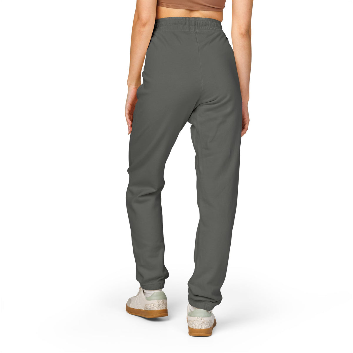 Garment-Dyed Fleece Sweatpants — Minimal Embroidered Joggers