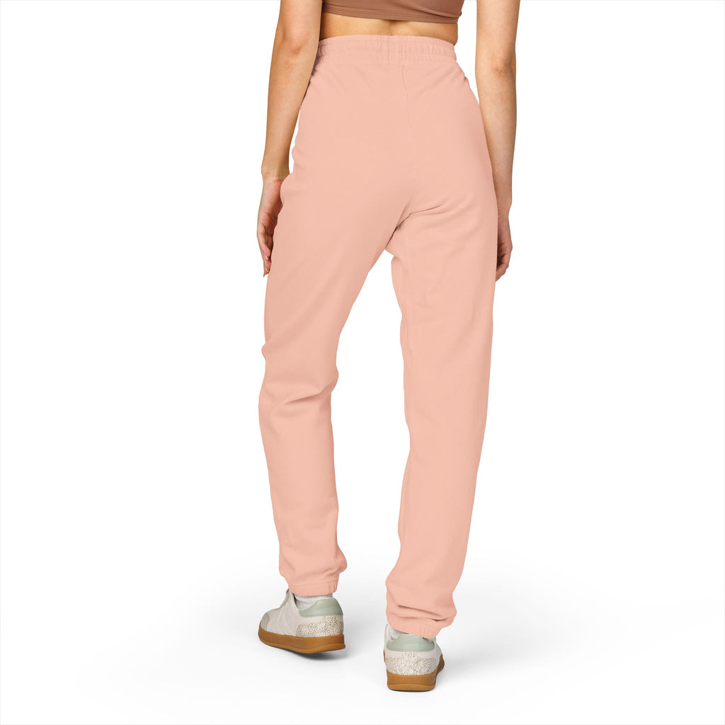 Garment-Dyed Fleece Sweatpants — Minimal Embroidered Joggers