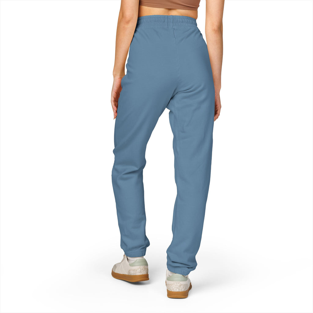 Garment-Dyed Fleece Sweatpants — Minimal Embroidered Joggers