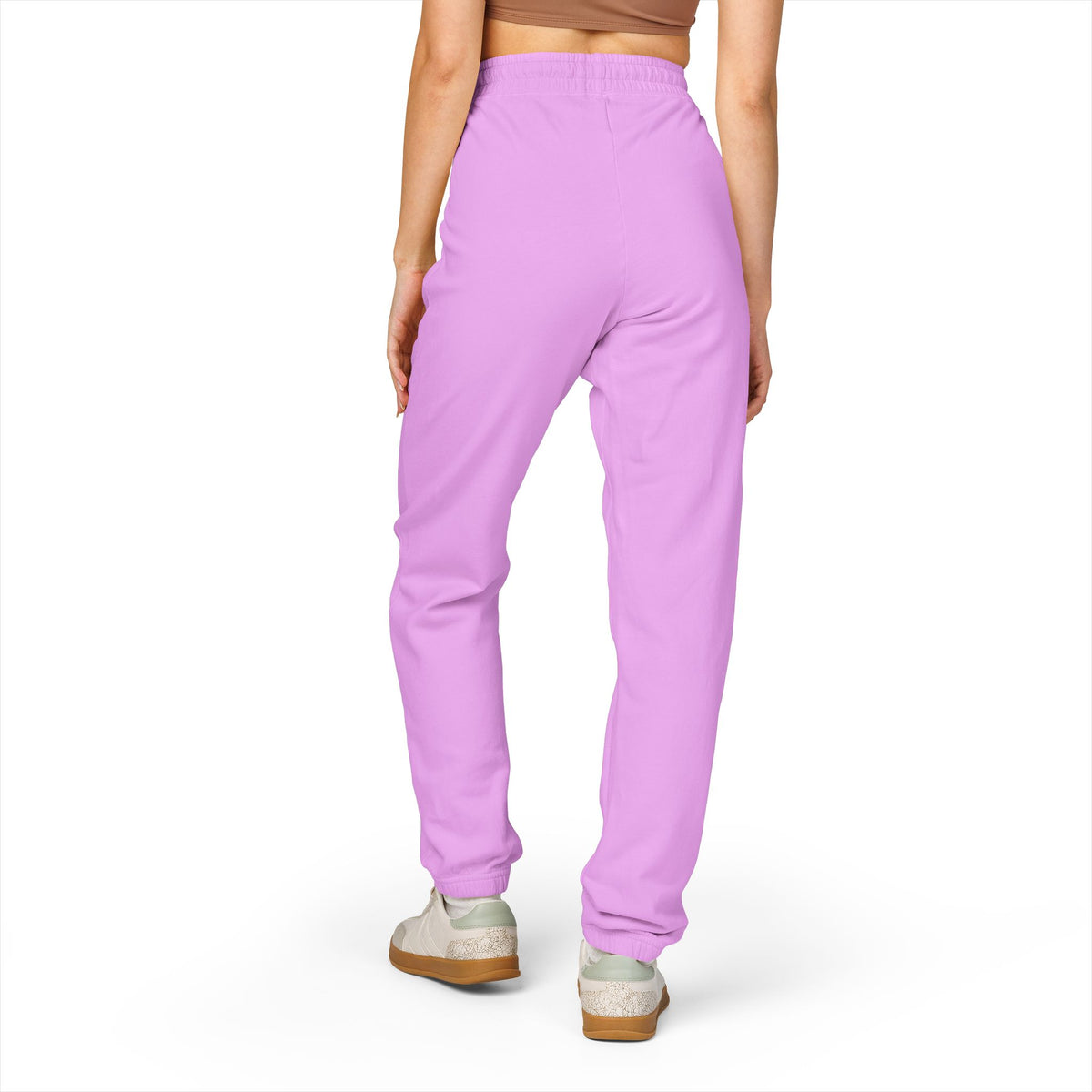 Garment-Dyed Fleece Sweatpants — Minimal Embroidered Joggers