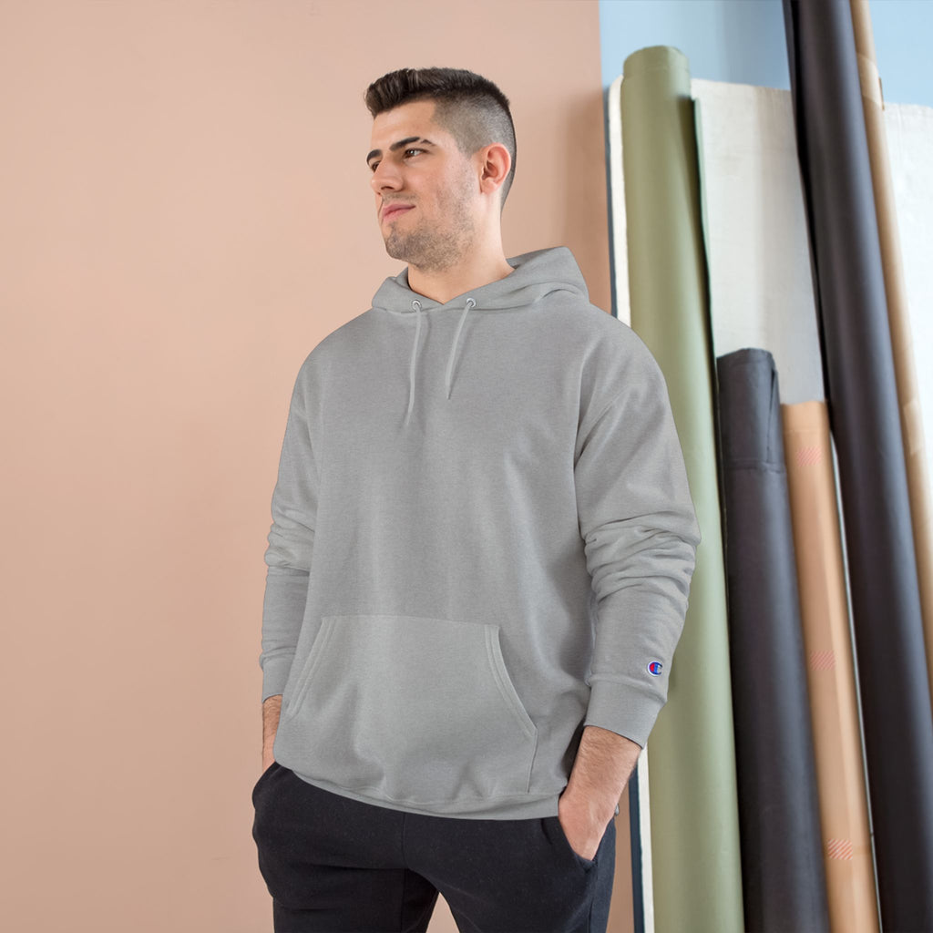 Print on Demand, Minimal 'Votre Marque' Champion Hoodie — Classic Grey Pullover