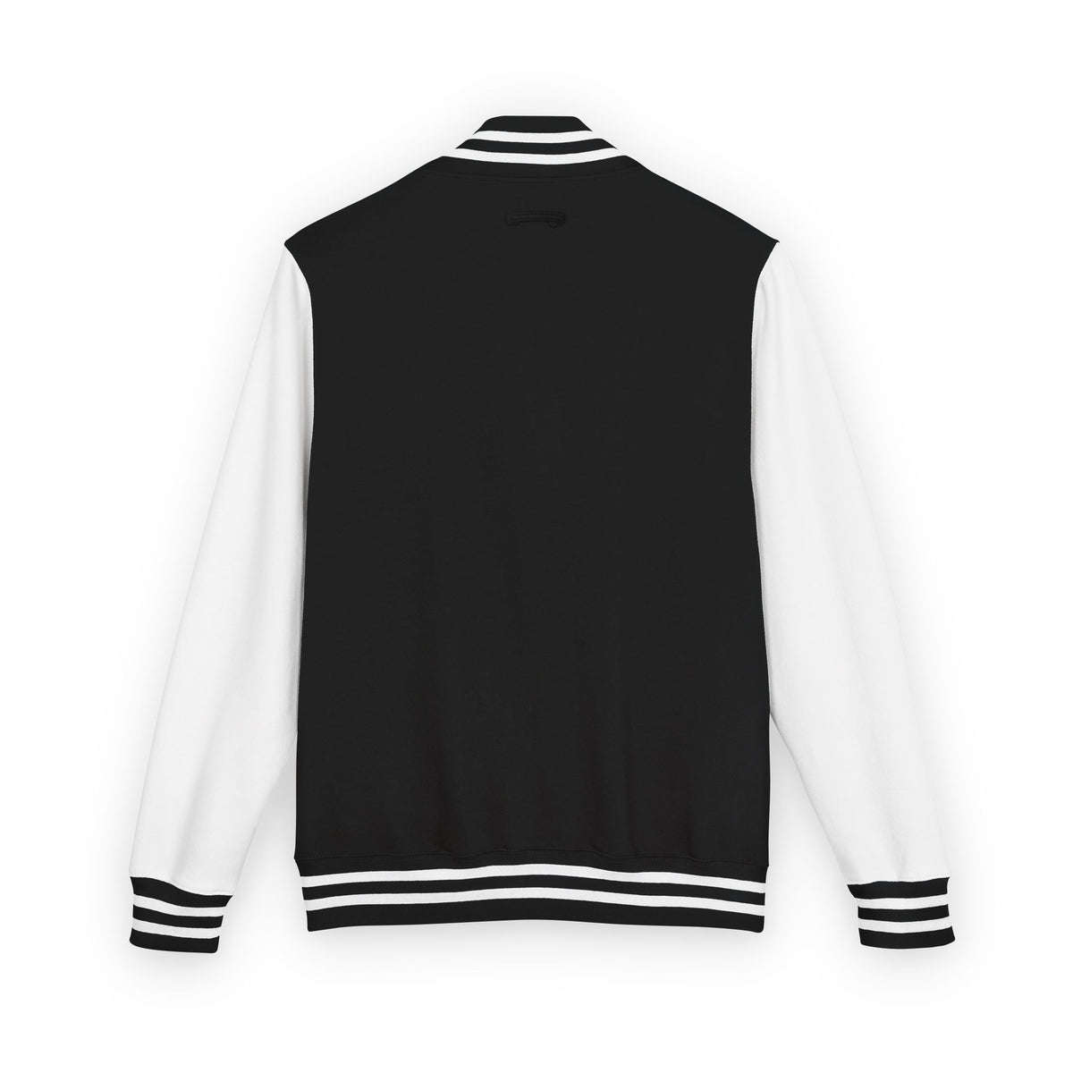 Print on Demand, Gold Crest Letterman Jacket — Classic Black & White Varsity Jacket