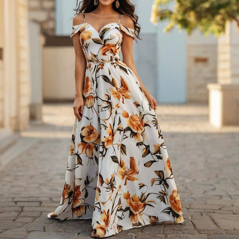 Robe Longue Fleurie d'Été - Fleur d'Azur / Summer Women Clothing